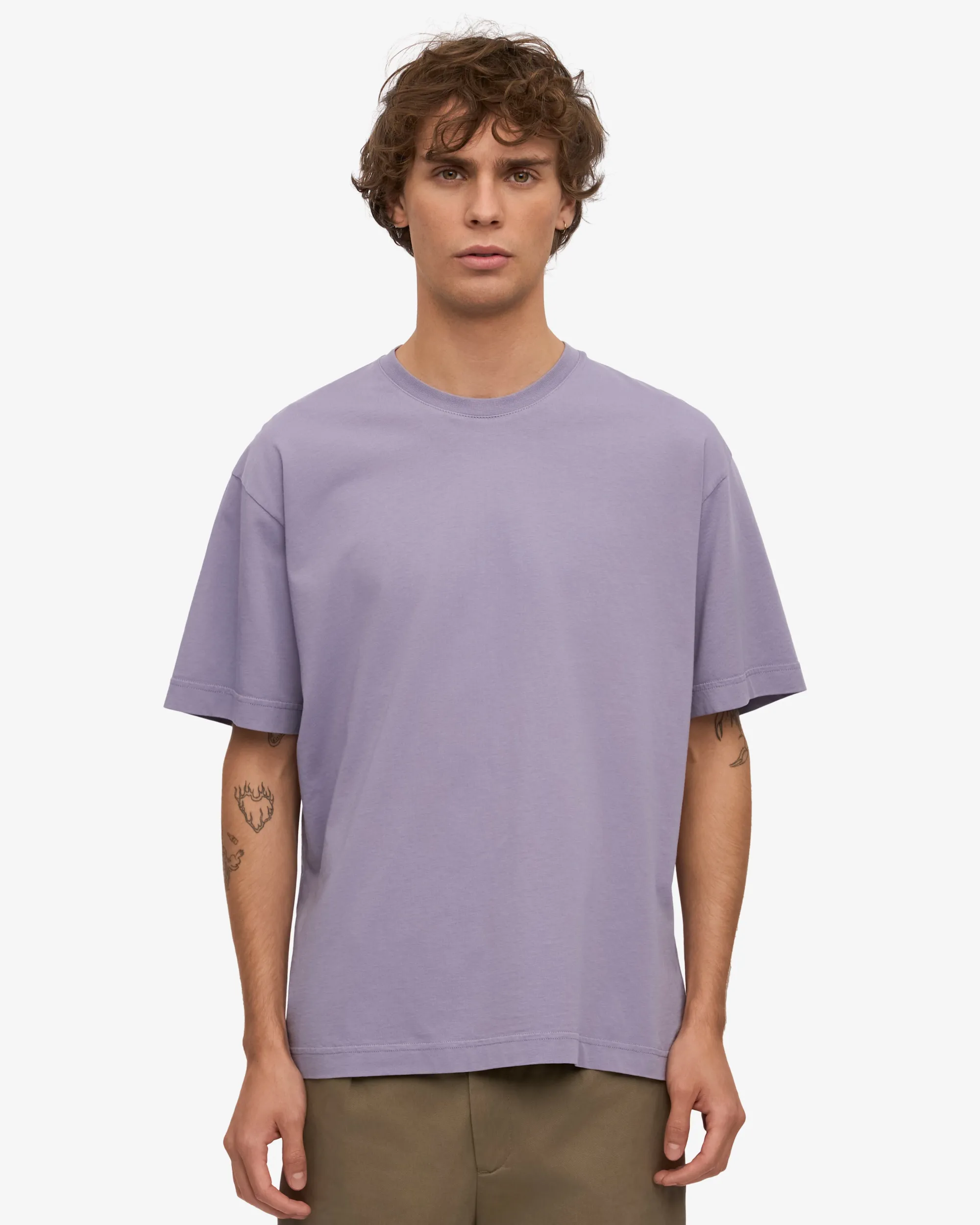Oversized Organic T-Shirt - Purple Jade
