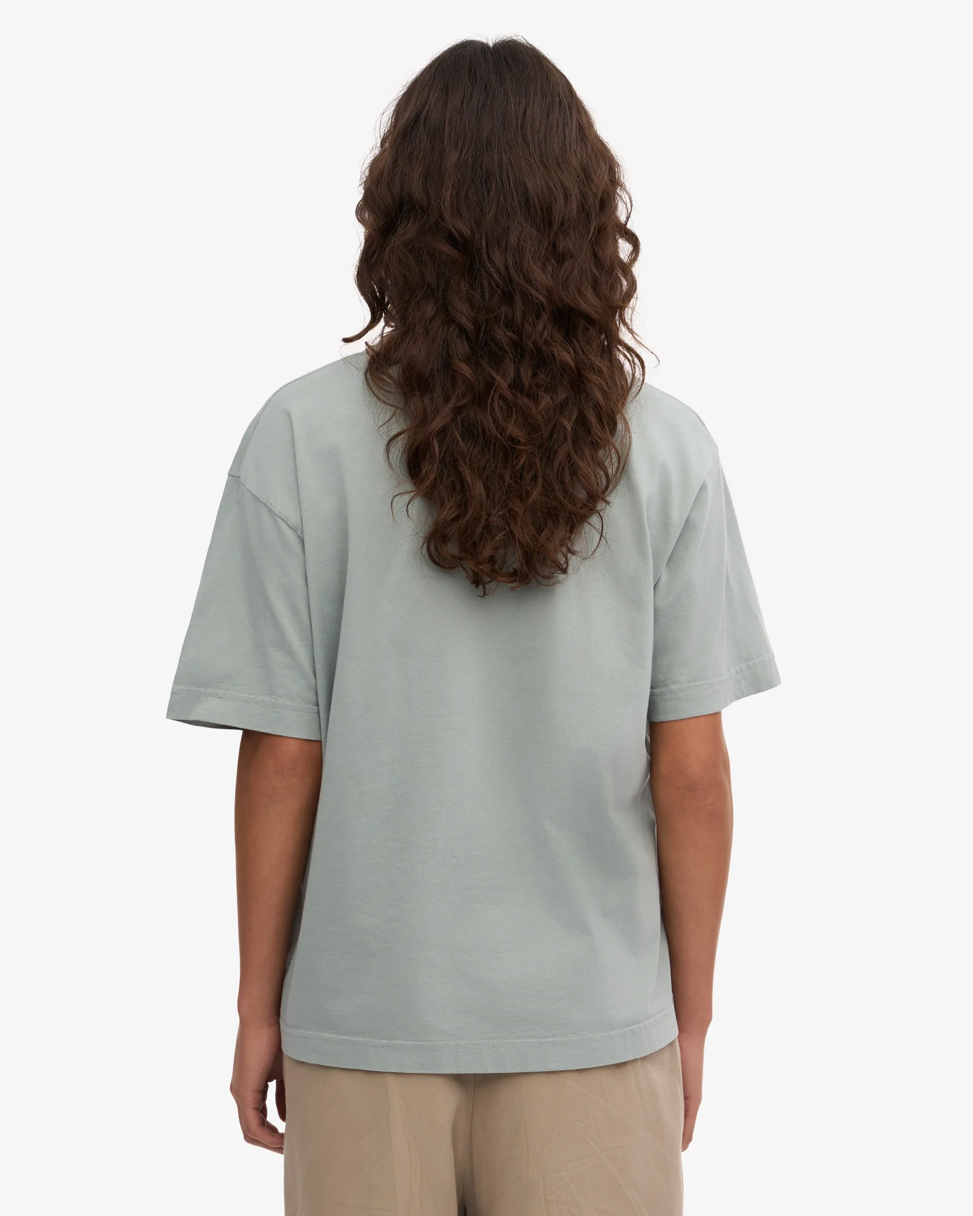 Oversized Organic T-Shirt - Steel Blue