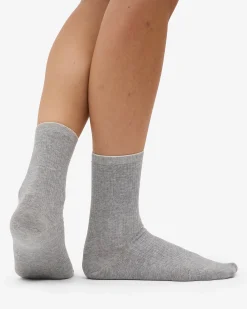 Women Classic Organic Sock - Heather Grey (3-Pack)
