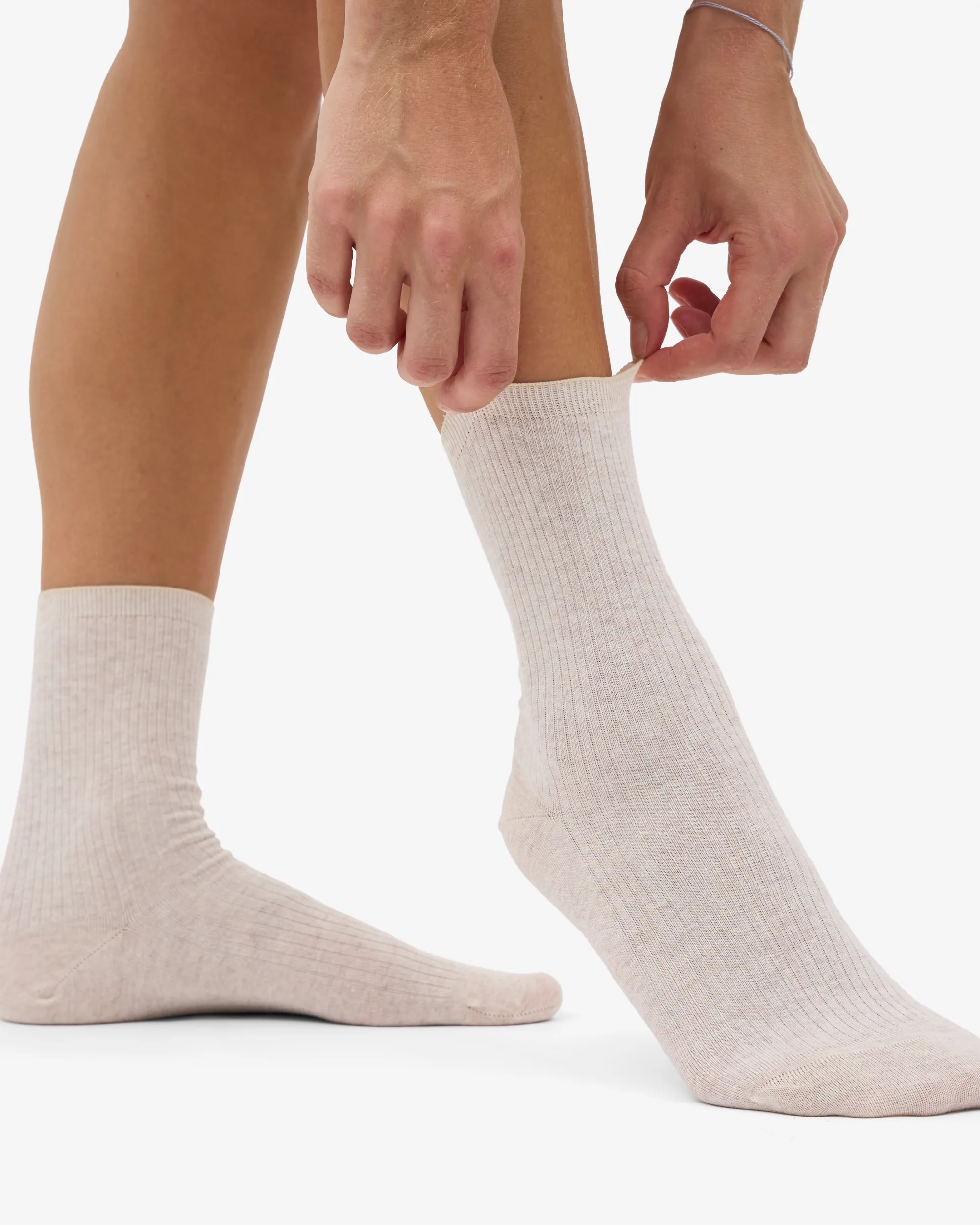 Women Classic Organic Sock - Ivory White (3-Pack)